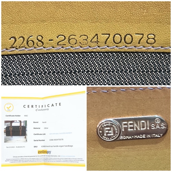 RARE Authentic Fendi Roma S.A.S. FF Vintage Top Handle Wallet Clutch, STUNNING - Picture 12 of 16